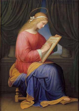 Marie Ellenrieder Mary Writing the Magnificat